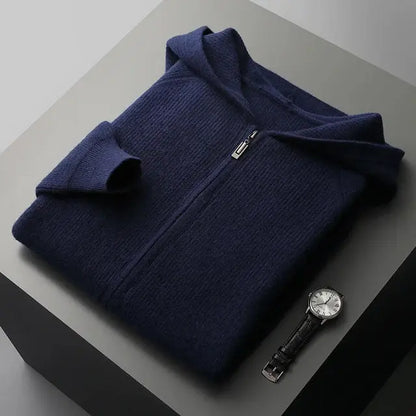 CASHMERE ZIPPED HOODIE