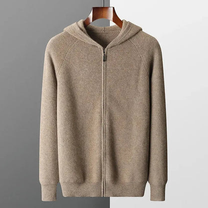 CASHMERE ZIPPED HOODIE