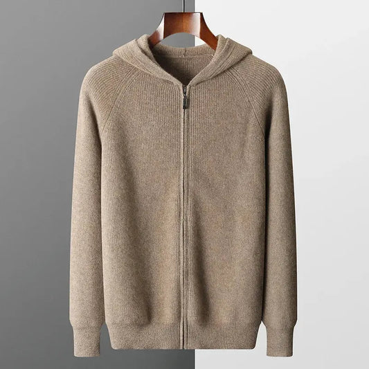 CASHMERE ZIPPED HOODIE