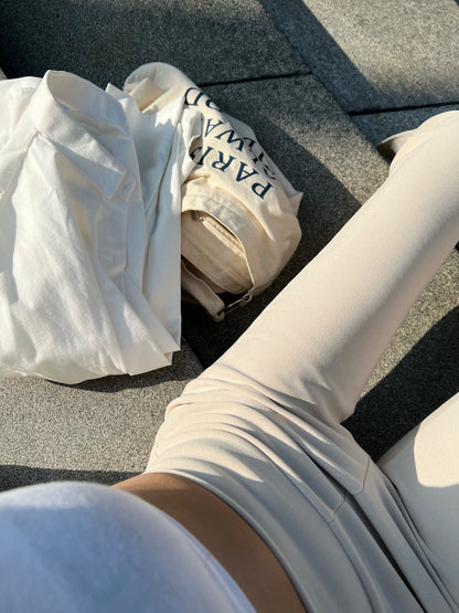 Samah | Slanke broek met split