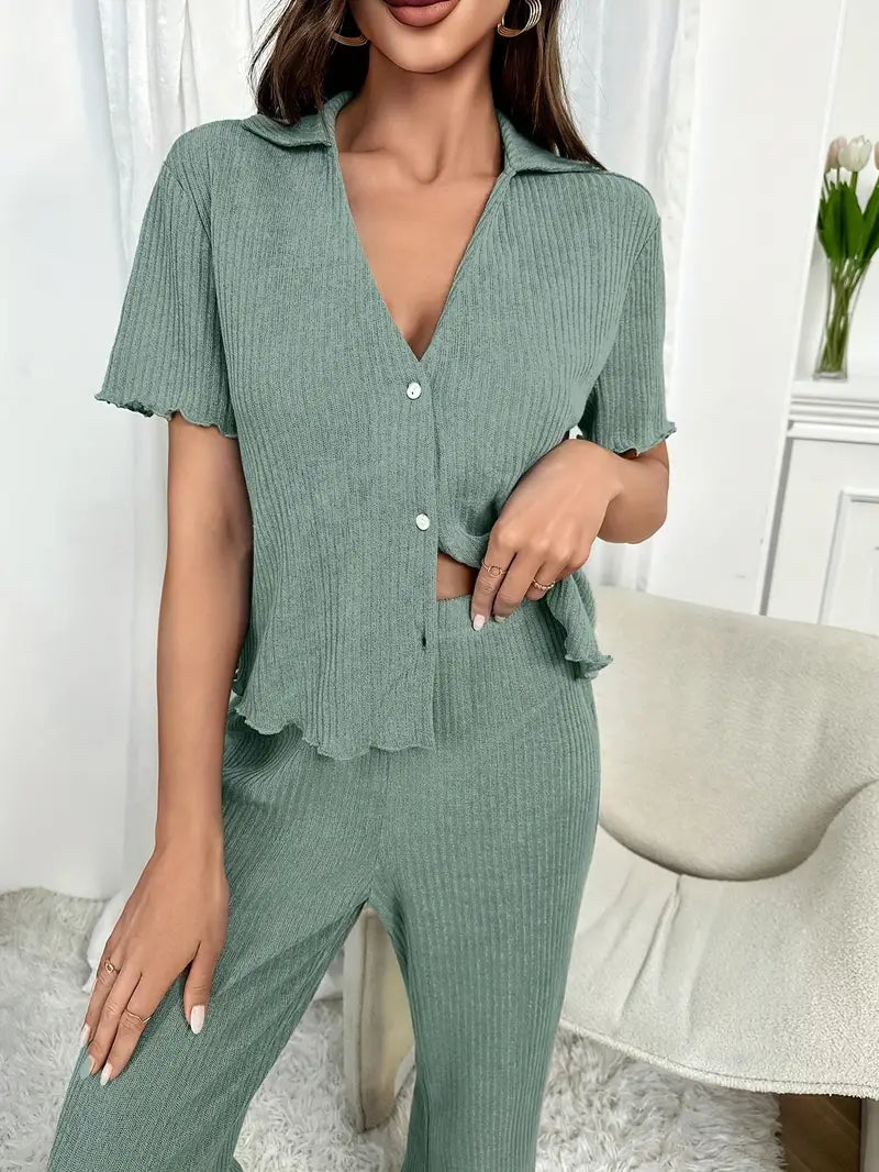 Casual, stevige tweedelige broekenset