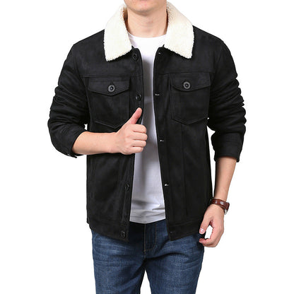 Jonas | Luxe fluwelen suède bomberjack