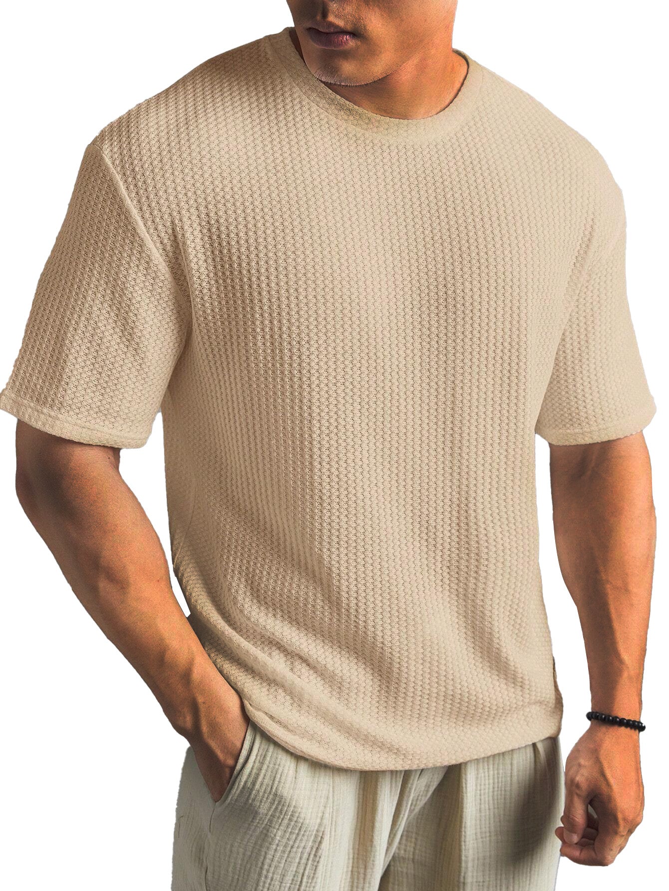 Orson | Casual en comfortabel geribd T-shirt voor heren