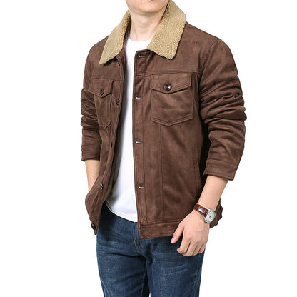Jonas | Luxe fluwelen suède bomberjack