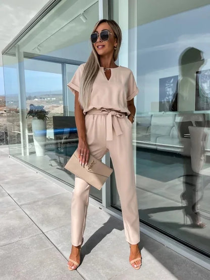 Short Sleeve Jumpsuit