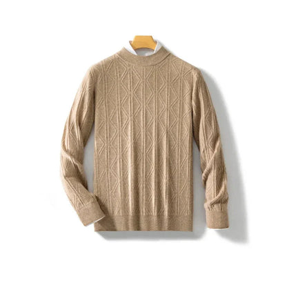 Josue | Klassieke business heren trui met halve col