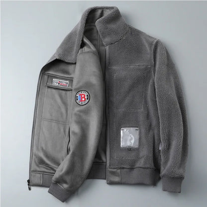 Ryu | Klassiek bomberjack met fleece kraag en voering