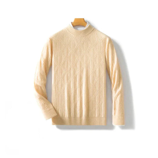 Josue | Klassieke business heren trui met halve col