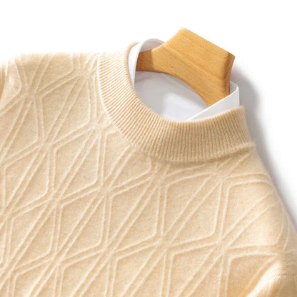 Josue | Klassieke business heren trui met halve col