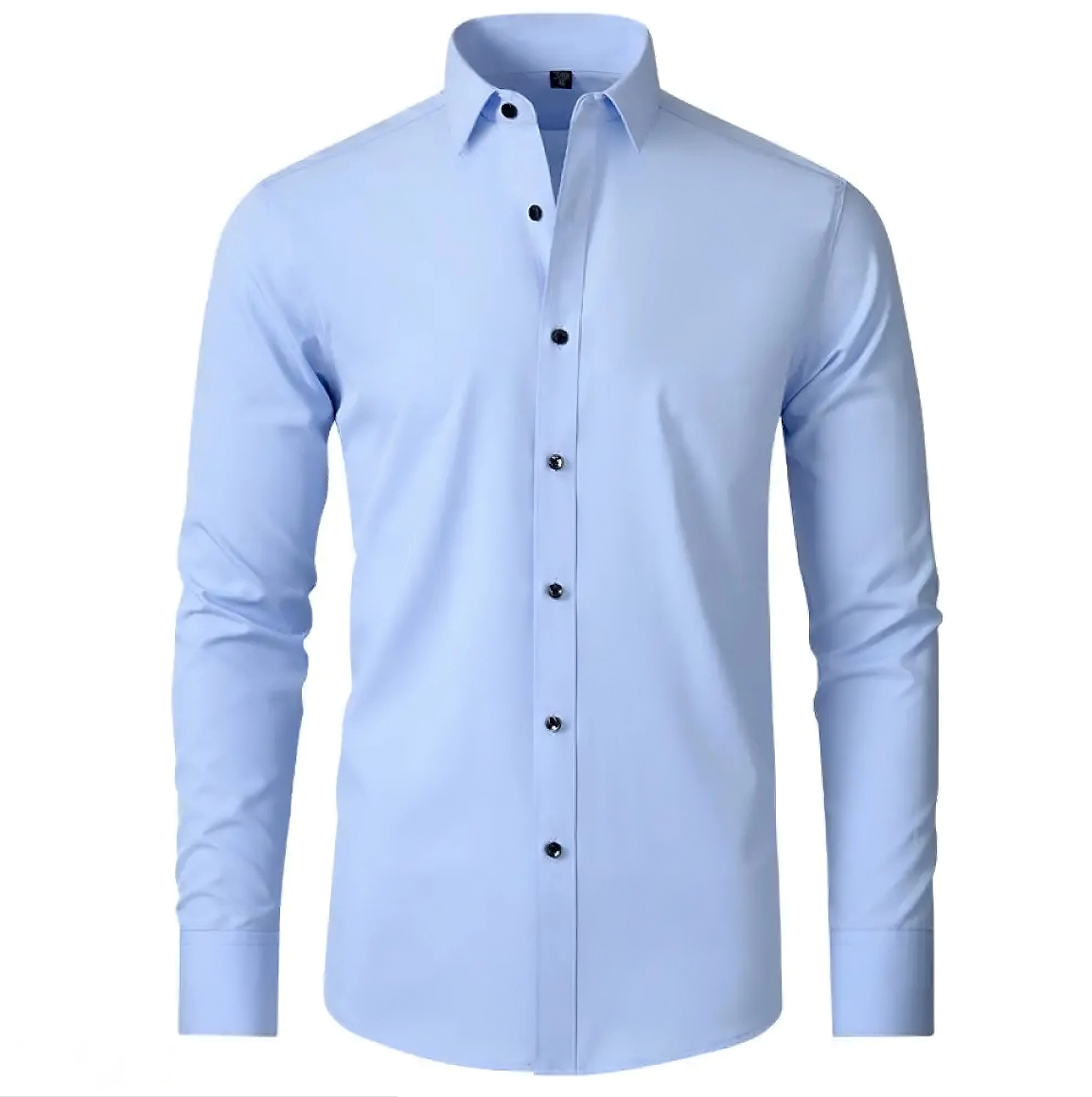 John - Luxe elastisch shirt met lange mouwen