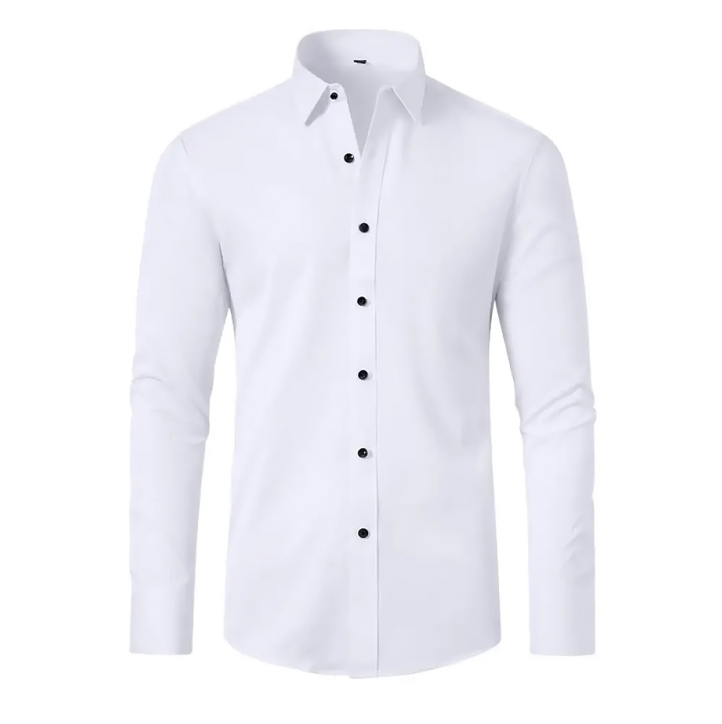 John - Luxe elastisch shirt met lange mouwen