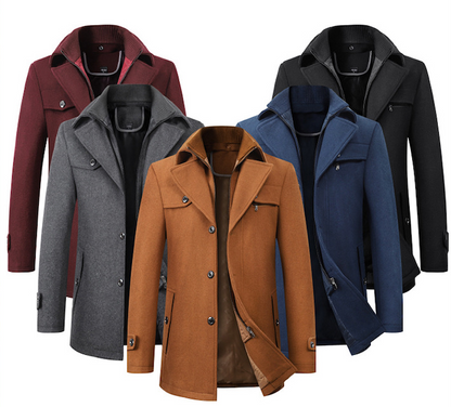 Simos | Elegante zakelijke casual jas met rits