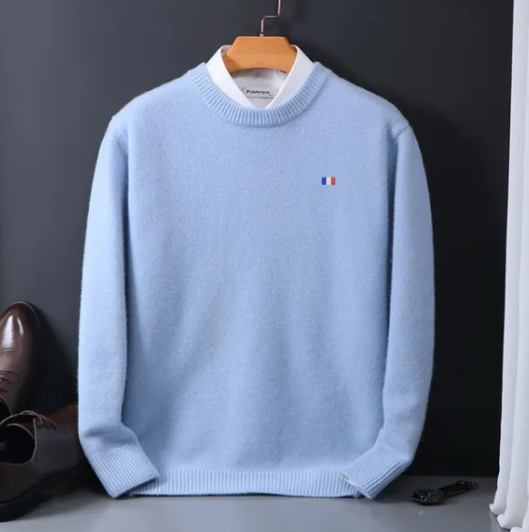 Gendry | Topkwaliteit smart-casual Kasjmier gebreide trui met O-hals