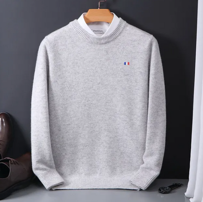 Gendry | Topkwaliteit smart-casual Kasjmier gebreide trui met O-hals