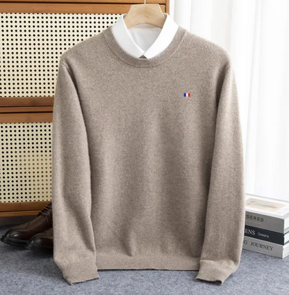 Gendry | Topkwaliteit smart-casual Kasjmier gebreide trui met O-hals