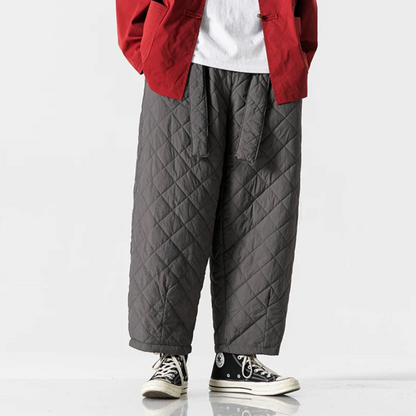 Wilmer | Stijlvolle gewatteerde oversized broek