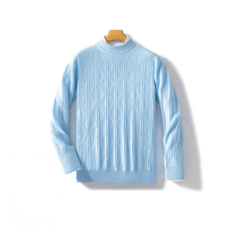 Josue | Klassieke business heren trui met halve col