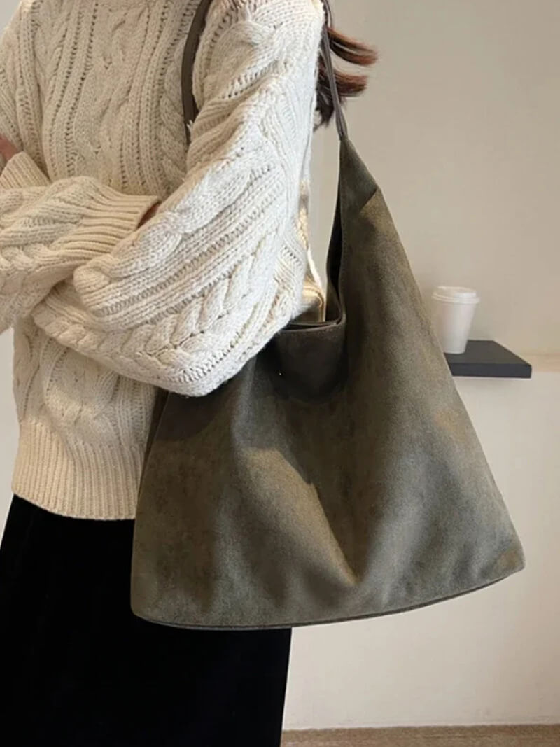 Suedique | Eenvoudige elegante suède tas