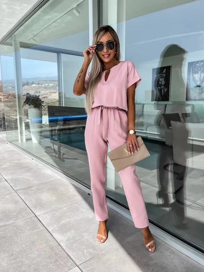 Short Sleeve Jumpsuit