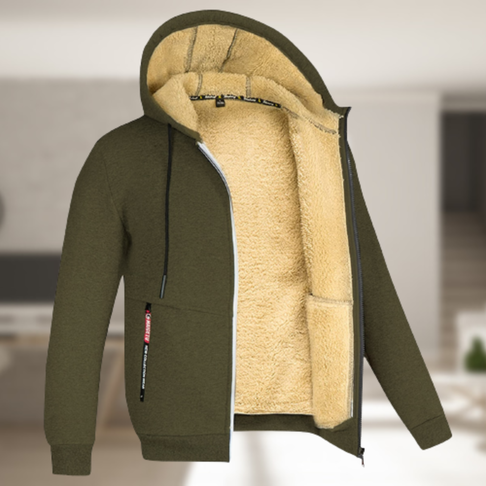 Oscar | Casual jack met capuchon en fleece