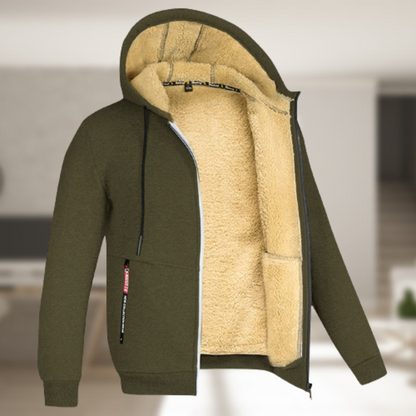 Oscar | Casual jack met capuchon en fleece