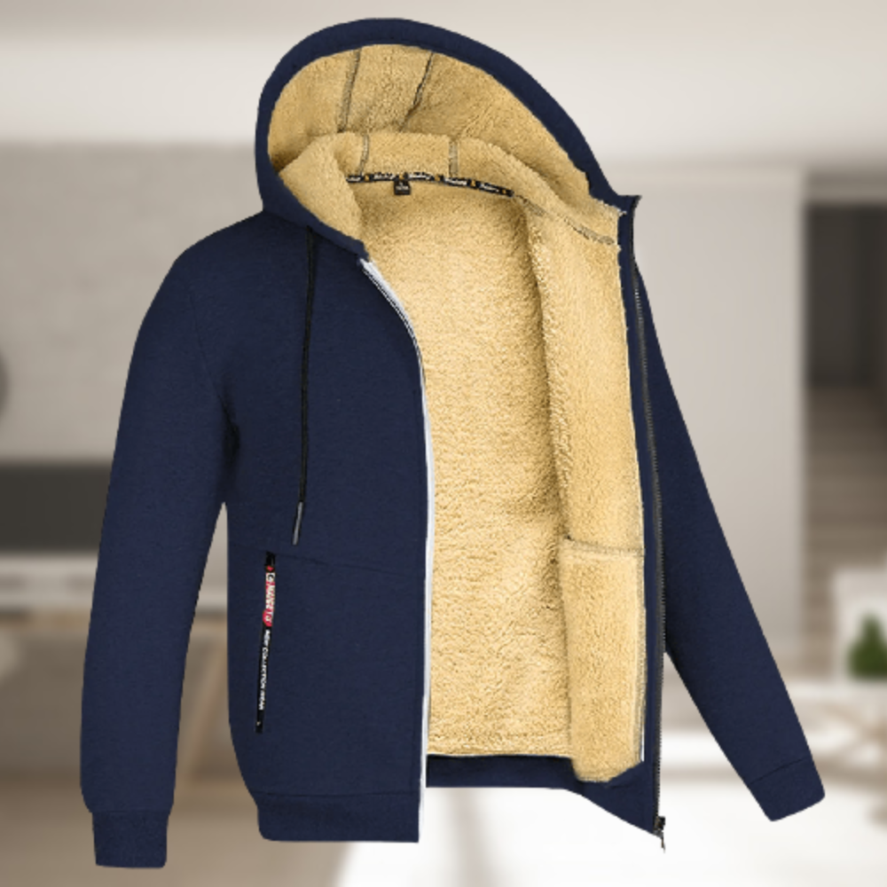 Oscar | Casual jack met capuchon en fleece
