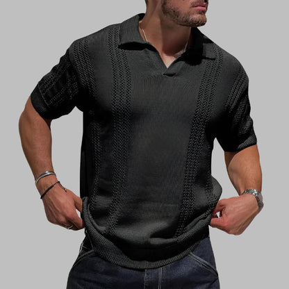 Lars | Elegant gebreid poloshirt