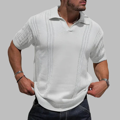 Lars | Elegant gebreid poloshirt