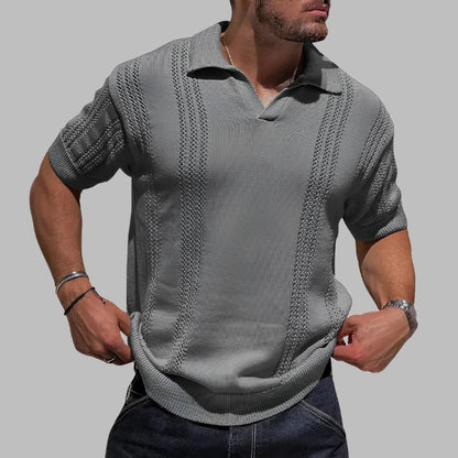 Lars | Elegant gebreid poloshirt