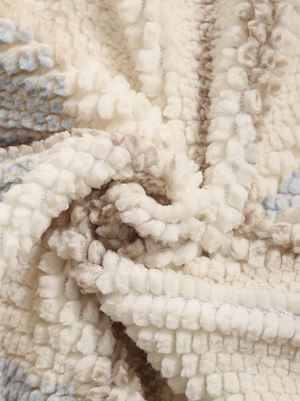 Ives | Vintage geruit fleecejack met capuchon