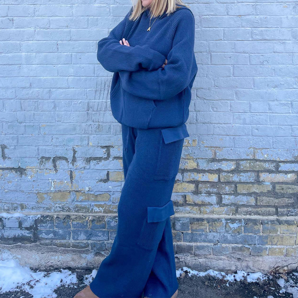 Corina | Stijlvolle trui met capuchon tweedelige set