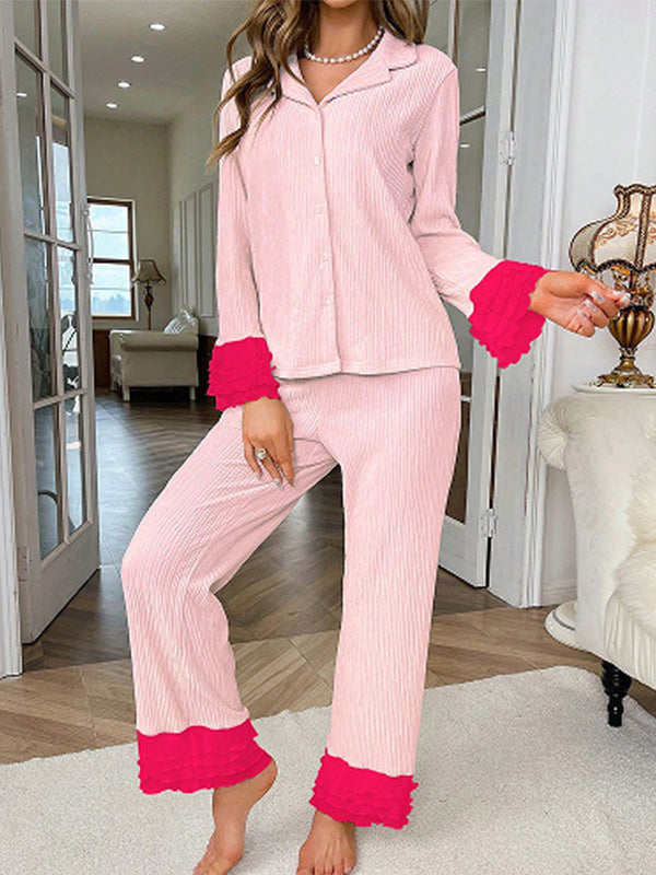 Tala | Levendig lief kanten slaapgoed tweedelige set