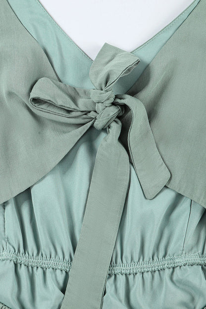 Lydia | Jumpsuit met pofmouwen en V-hals - Sierlijk en comfortabel