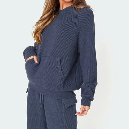 Corina | Stijlvolle trui met capuchon tweedelige set