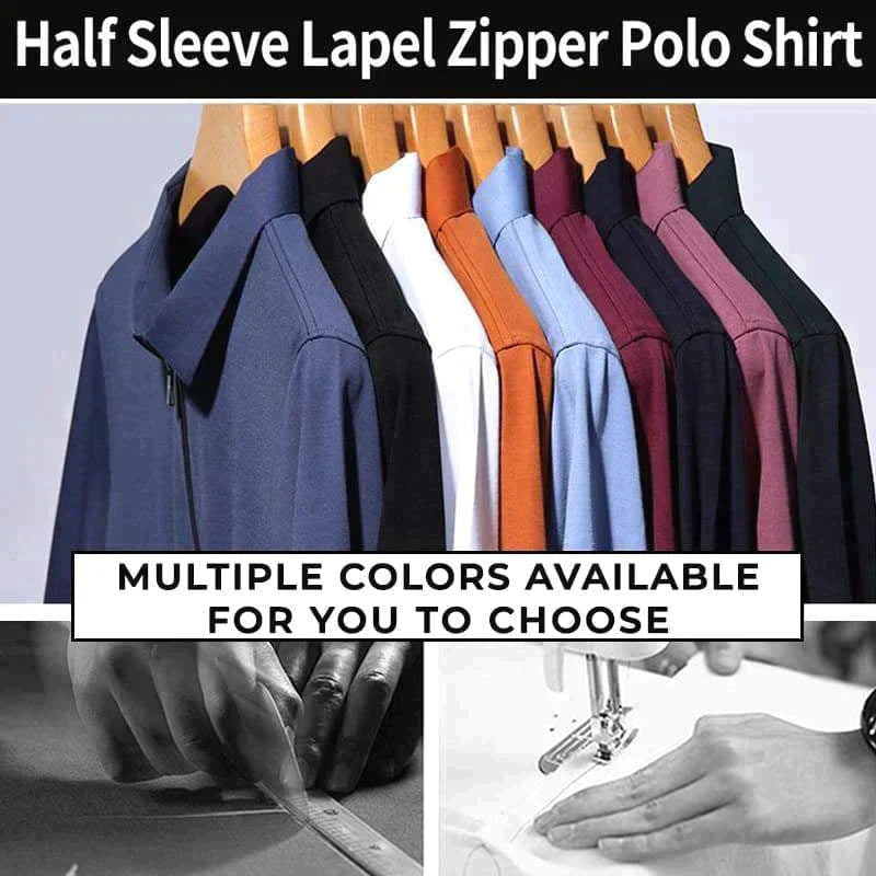 Lucio - Zijden polo shirt voor heren
