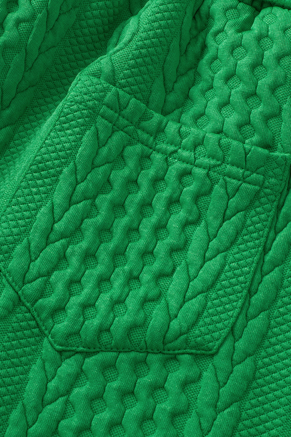 Chanda | Casual Trim Kabel Getextureerde Shorts Set