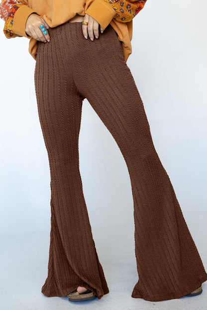 Sahar | Retro gebreide broek met middellange taille