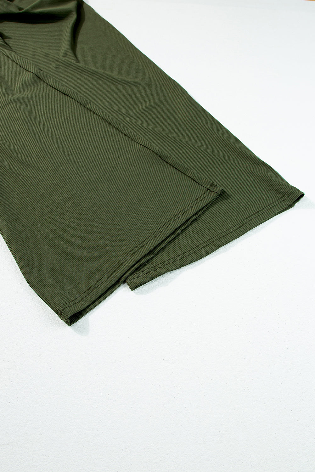 Zenobia | Mouwloze jumpsuit met wijde pijpen en V-hals