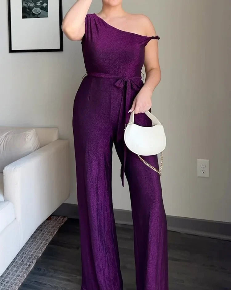 Vienna | Elegante Off-shoulder strik jumpsuit