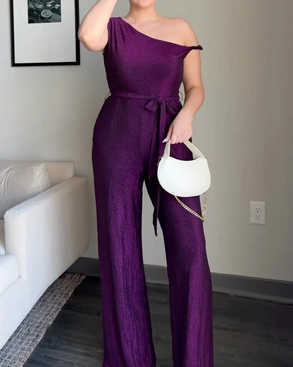 Vienna | Elegante Off-shoulder strik jumpsuit