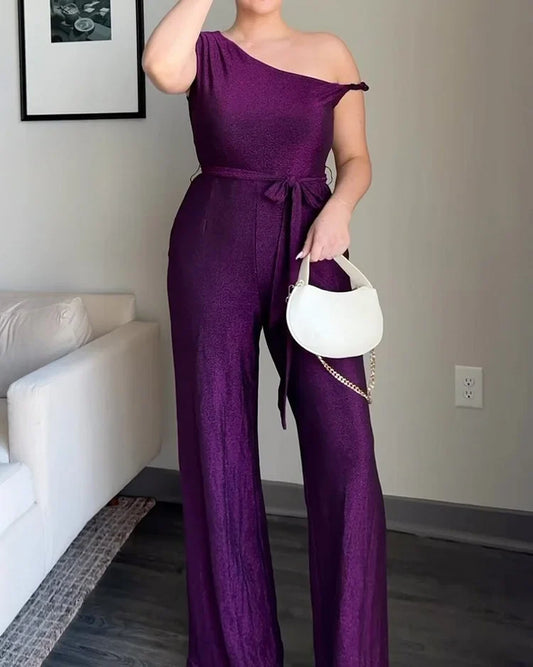 Vienna | Elegante Off-shoulder strik jumpsuit