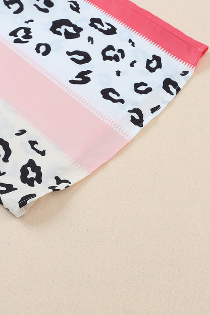 Shella - Luipaard Roze Kleurblok Jumpsuit