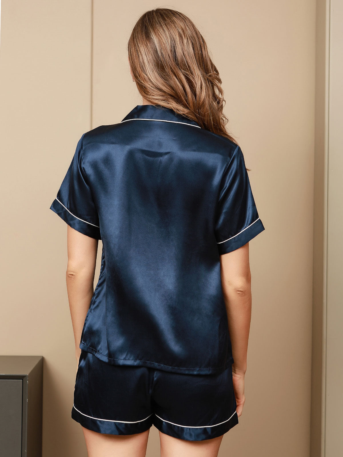 Jolanda | Luxe Korte Zijde Pyjama Set