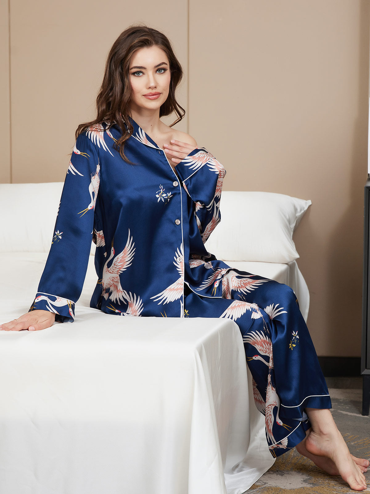Mariska | Elegante zijden pyjamaset