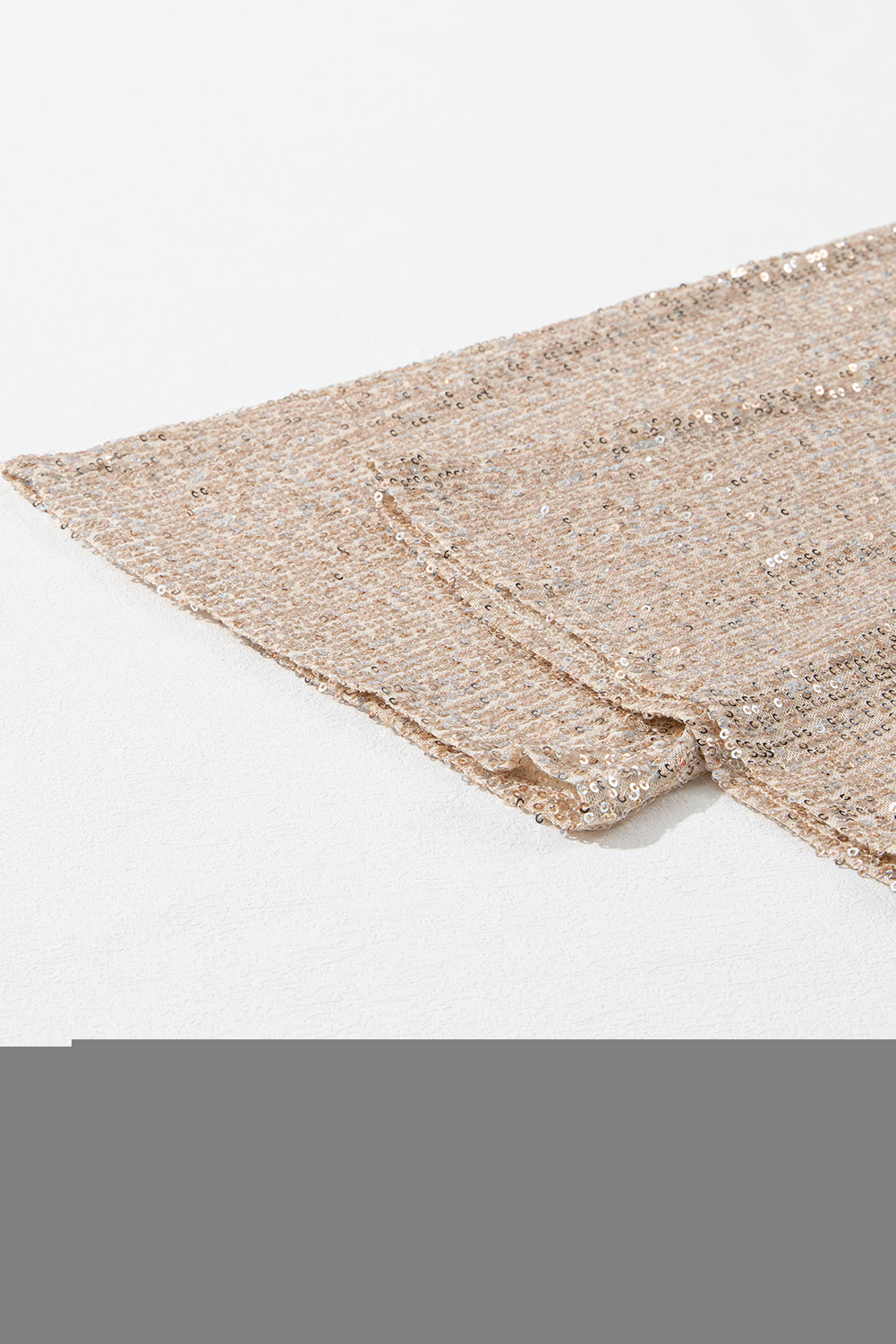 Rhoda | Goudkleurig lovertje V-hals mouwloos jumpsuit