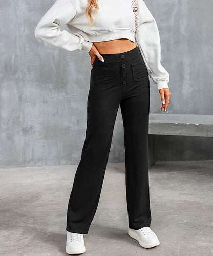 Chelsea - Elastische High Waisted Casual Broek