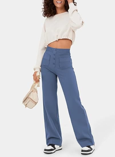 Chelsea - Elastische High Waisted Casual Broek