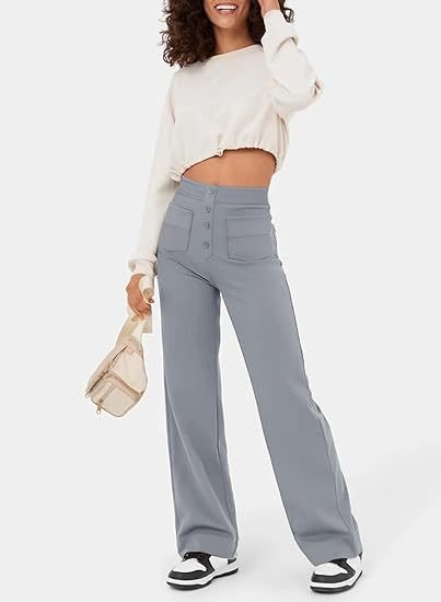 Chelsea - Elastische High Waisted Casual Broek