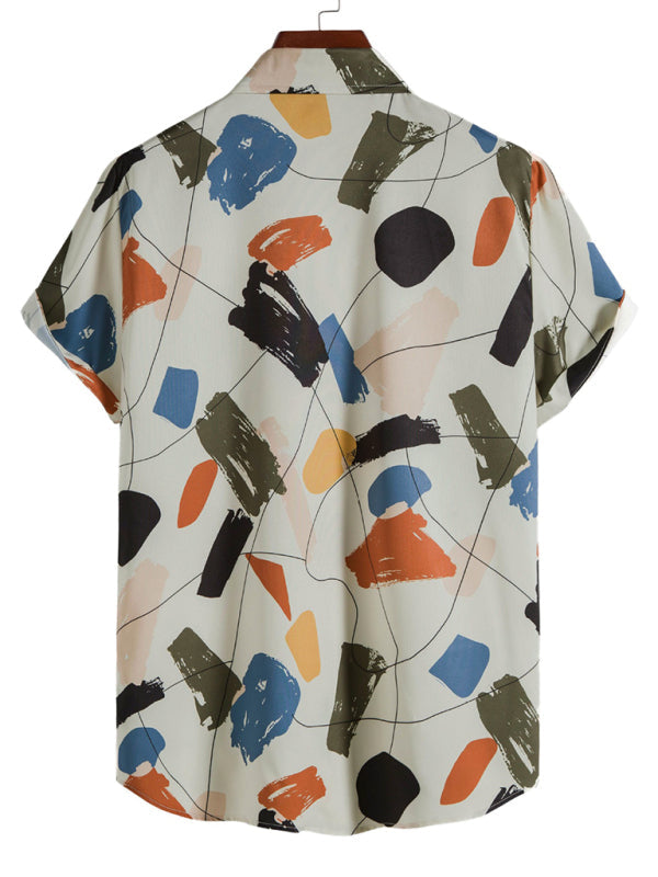 Jiro | Casual wit graffiti overhemd