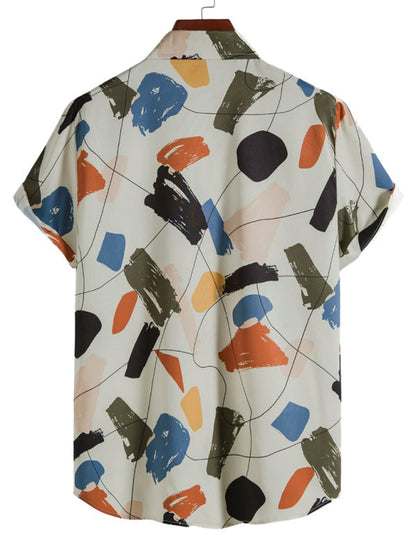 Jiro | Casual wit graffiti overhemd